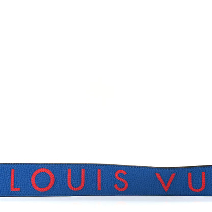 Louis Vuitton Taurillon Bandouliere Shoulder Strap Blue 4 of 4