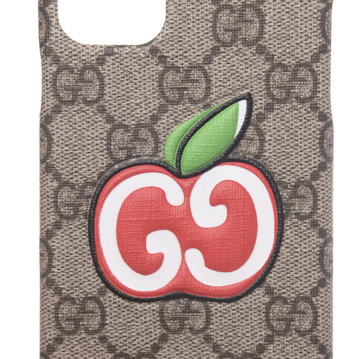 GG Supreme Monogram Apple Print iPhone 11 Pro Max Case