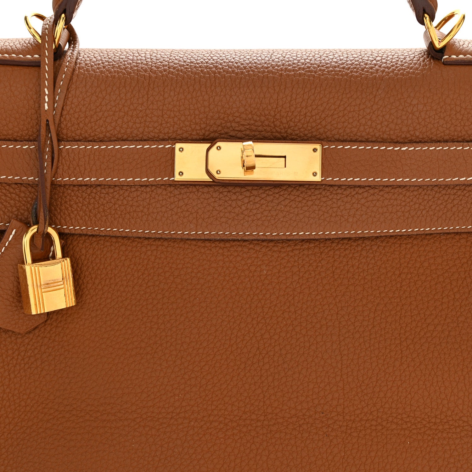 Hermes Togo Kelly Retourne 32 Gold 8 of 13