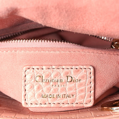 Christian Dior Alligator Crystal Mini Lady Dior Light Pink 5 of 8