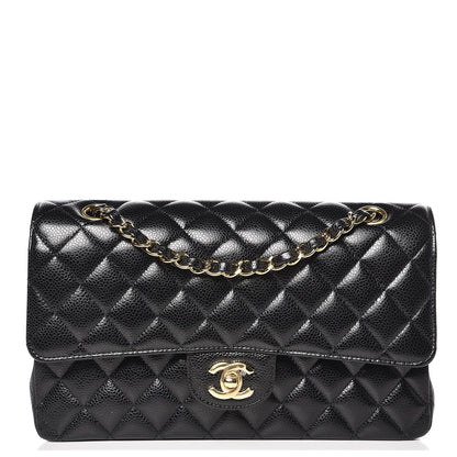 Chanel Caviar Quilted Medium Double Flap Black 1 of 9