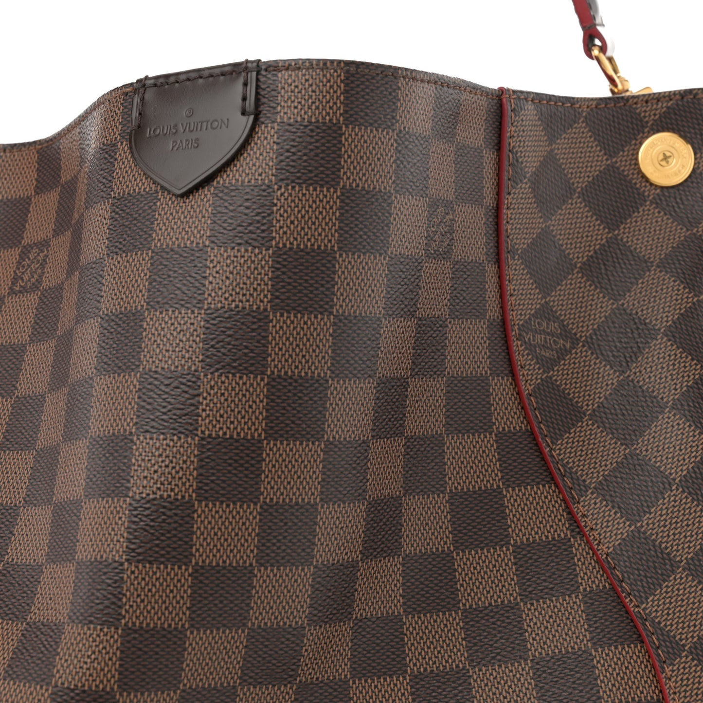 Damier Ebene Caissa Hobo Cherry