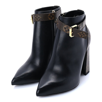 Louis Vuitton Calfskin Monogram Matchmake Low Boots 37 Brown 2 of 7
