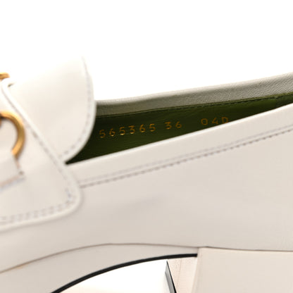 Gucci Goatskin Houdan Platform Loafers 36 Great White 8 of 9