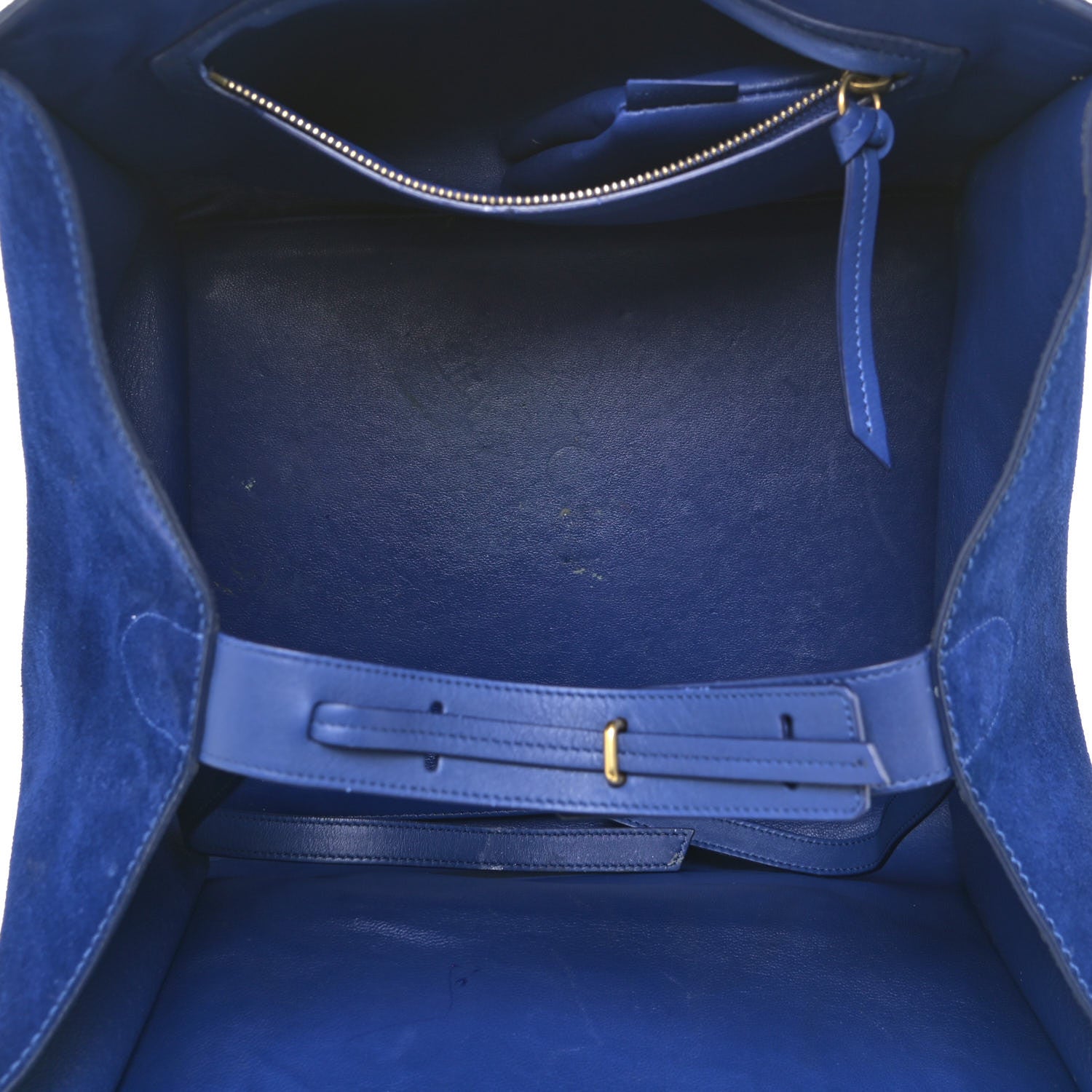 Celine Suede Medium Phantom Luggage Royal Blue 5 of 32