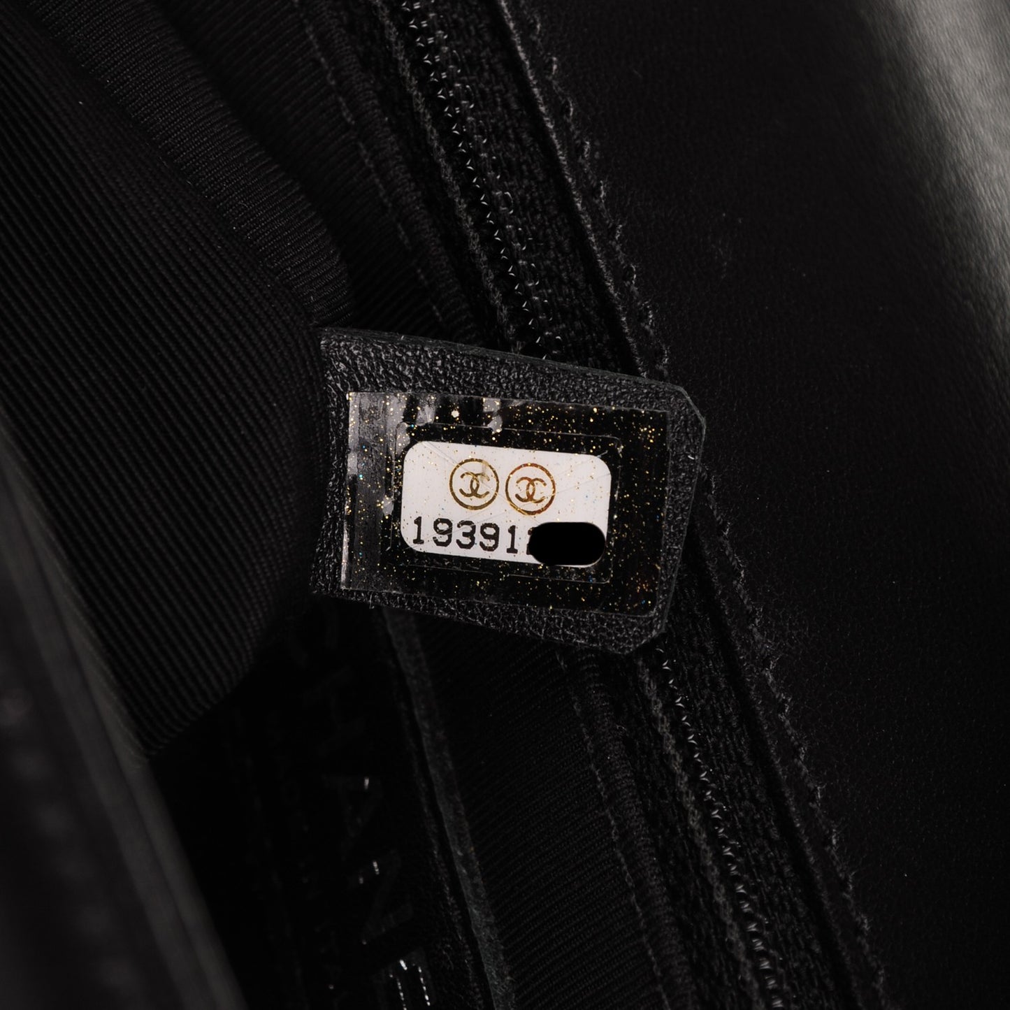 Lambskin Quilted Large Boy Flap Black