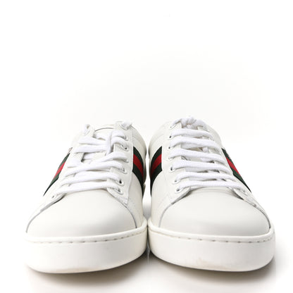 Gucci Calfskin Web Embroidered Womens Ace Sneakers 40 White 3 of 9