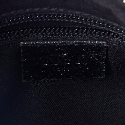 Gucci Monogram Medium Half Moon Hobo Black 8 of 9