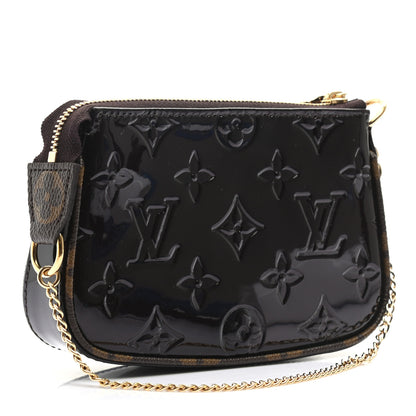 Louis Vuitton Vernis Monogram Mini Pochette Accessories Amarante 3 of 8