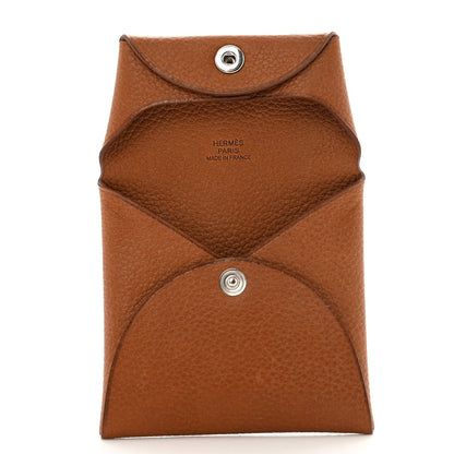 Hermes Barenia Faubourg Bastia Coin Purse Fauve 5 of 7