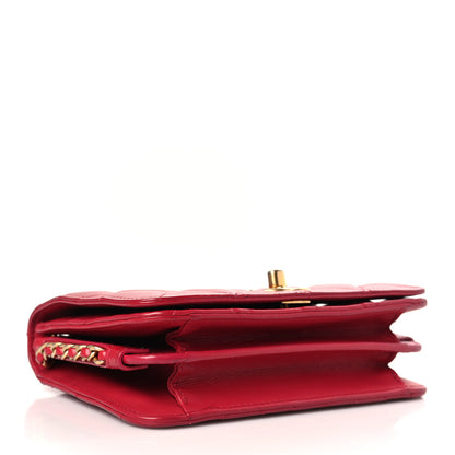 Chanel Calfskin Quilted Everyday Chic Single Flap Red 4 of 9