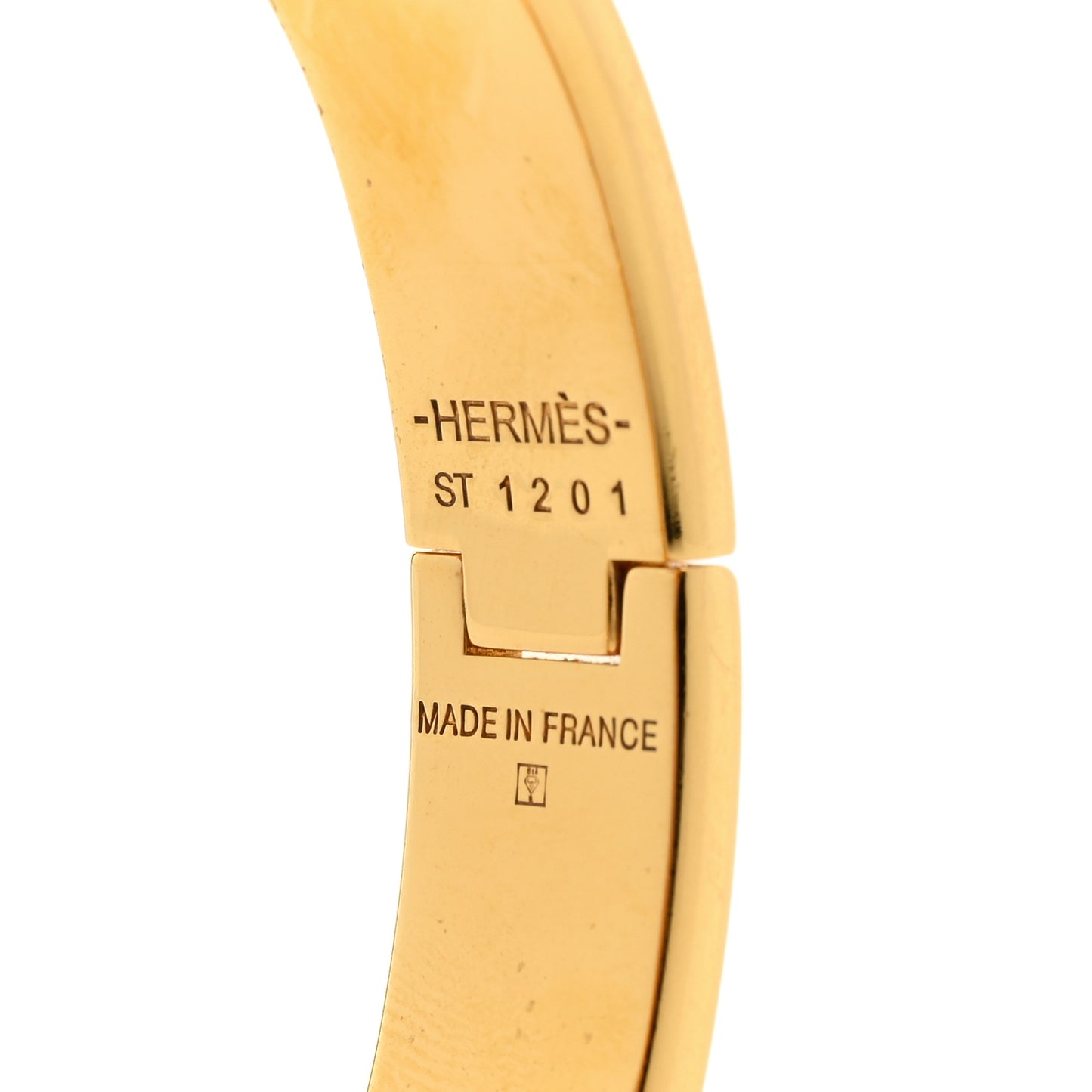 Enamel Narrow Clic Clac H Bracelet PM Black