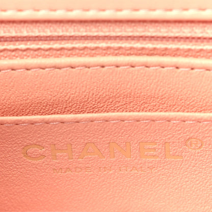 Chanel Lambskin Quilted Mini Square Flap Light Pink 6 of 11