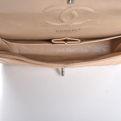 Chanel Caviar Quilted Medium Double Flap Beige Clair 5 of 9