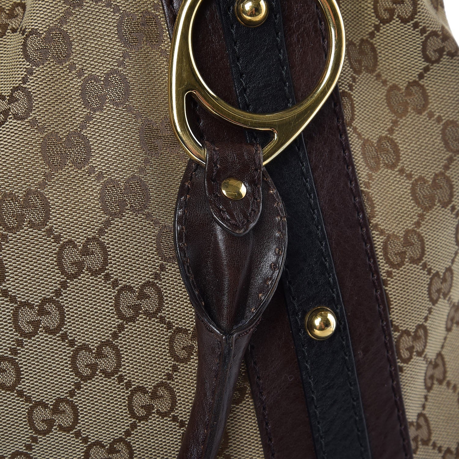 Gucci Monogram Interlocking G Tote Dark Brown 9 of 16