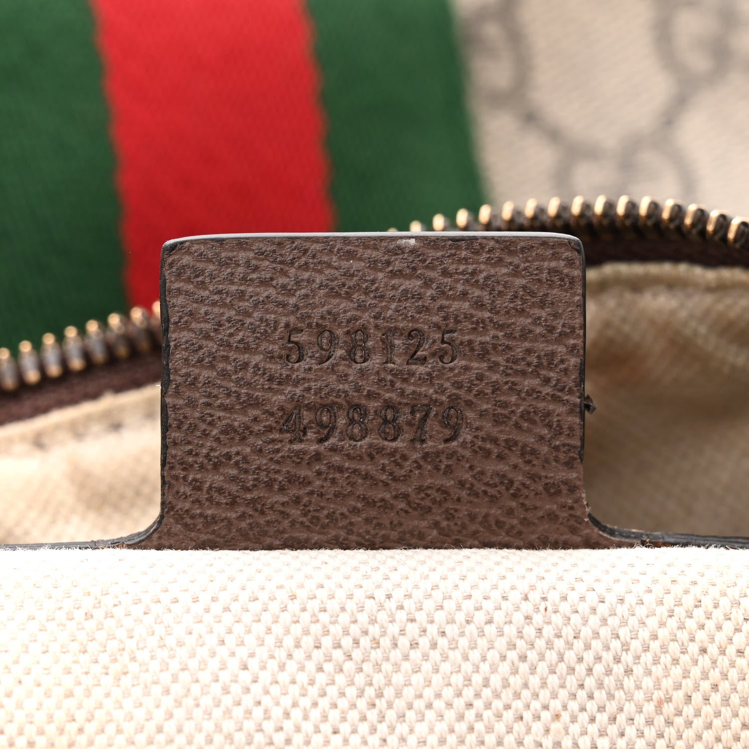 Gucci GG Supreme Monogram Web Small Ophidia Half Moon Hobo Brown 6 of 11