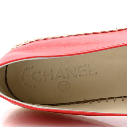 Chanel Lambskin CC Espadrilles 40 Red 9 of 9
