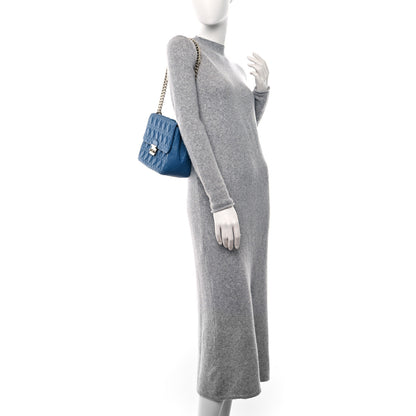 Christian Dior Lambskin Cannage Large Miss Dior Flap Blue 2 of 8