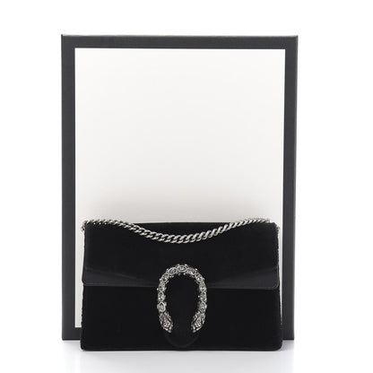 Gucci Velvet Super Mini Dionysus Shoulder Bag Black 12 of 12