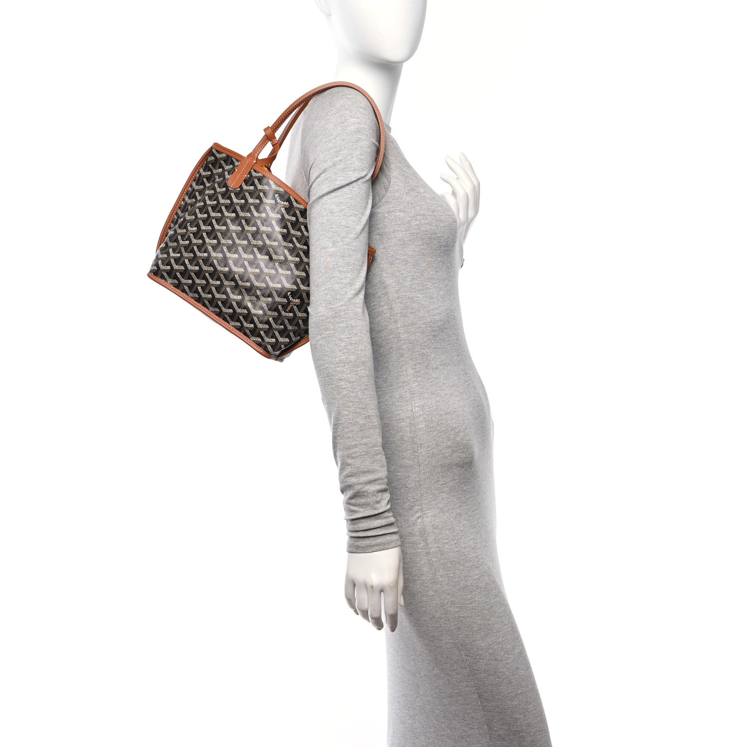 Goyard Goyardine Reversible Mini Anjou Black Gold 3 of 16