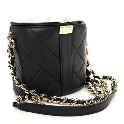 Chanel Lambskin Resin Elegant Chain Vanity Case Black 3 of 7