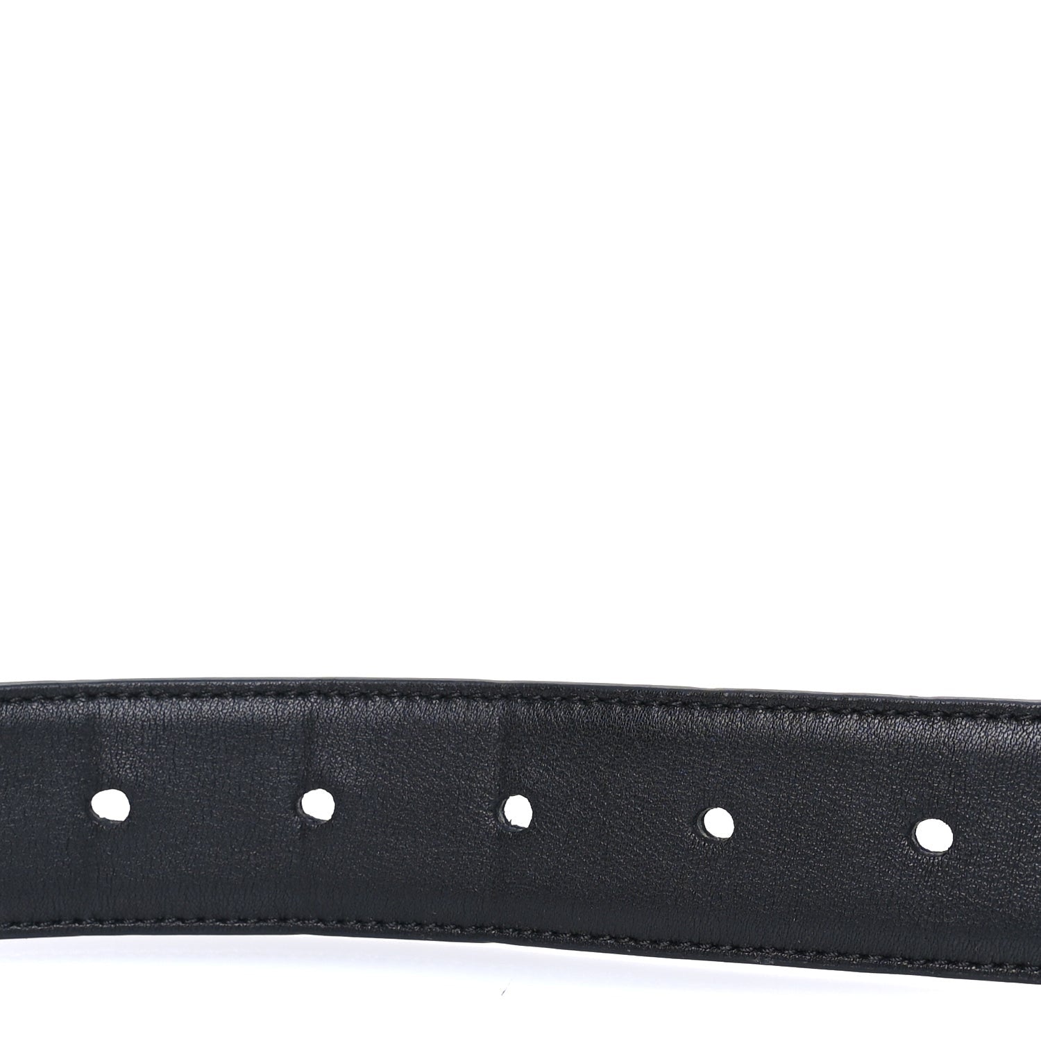 Saint Laurent Smooth Calfskin Monogram Cassandre Extra Thin Square Buckle 85 34  Black 3 of 5