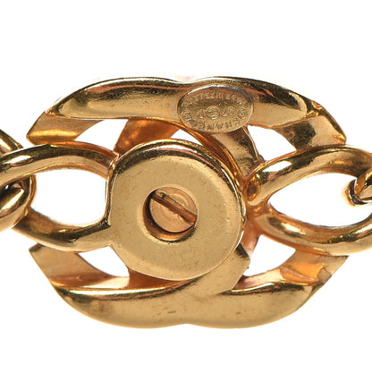 Chanel Chain Link CC Turn Lock Short Necklace Gold 6 of 6