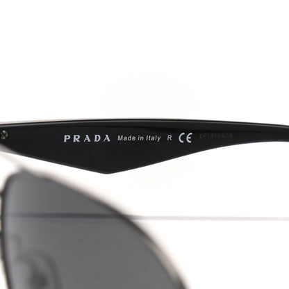 Prada Metal Gradient Aviator Sunglasses SPR53Q Black 6 of 7