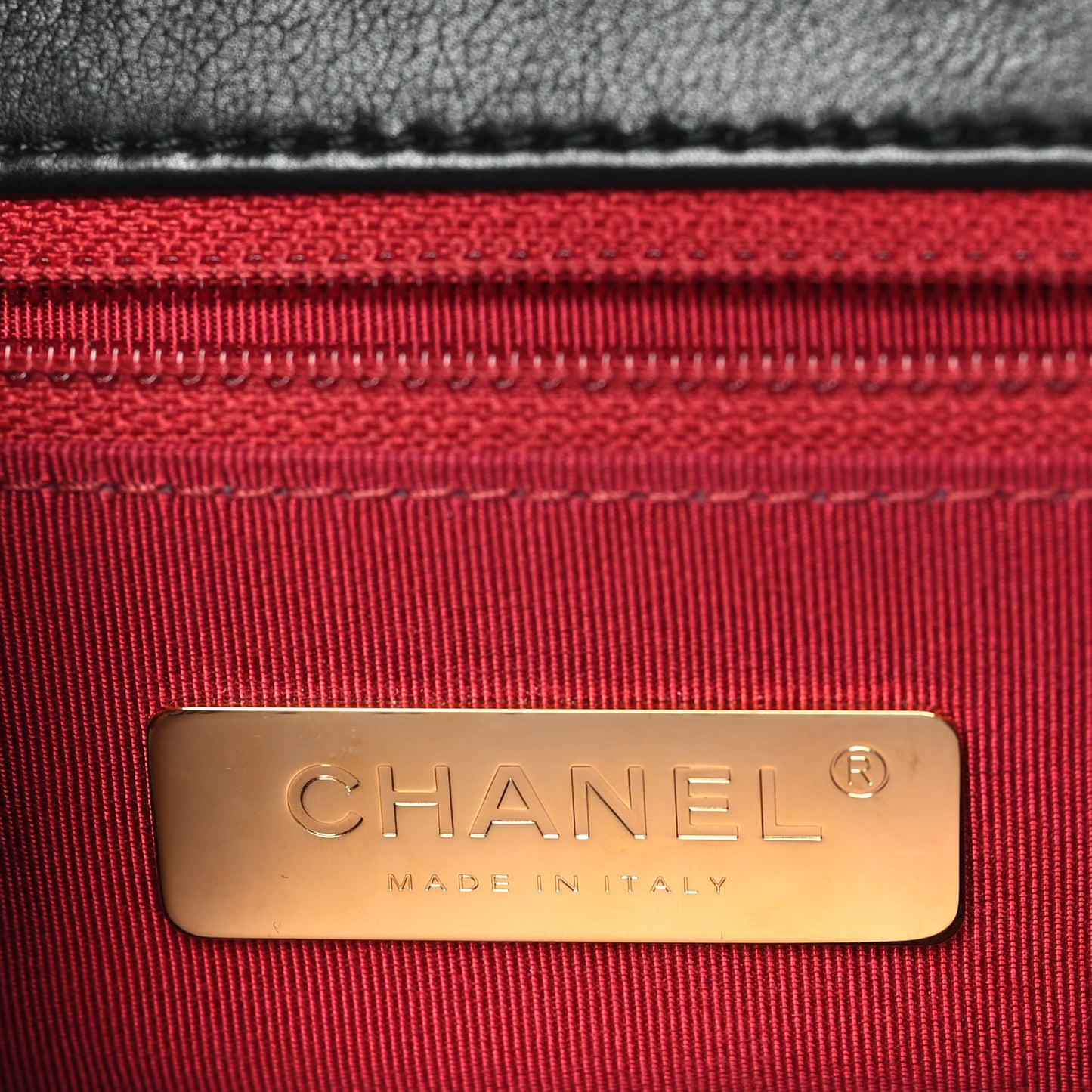 Calfskin Quilted Chain Handle Flap Black