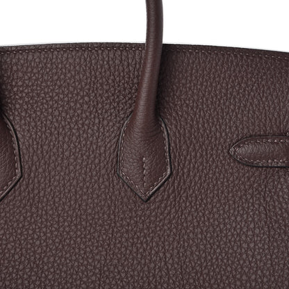 Hermes Togo Birkin 25 Chocolate 31 of 34