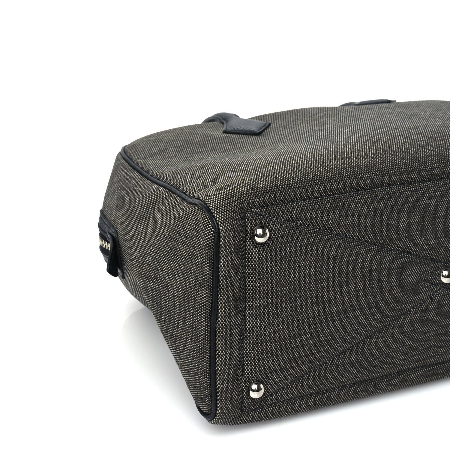 Hermes Toile Taurillon Clemence Victoria II 35 Black 8 of 9