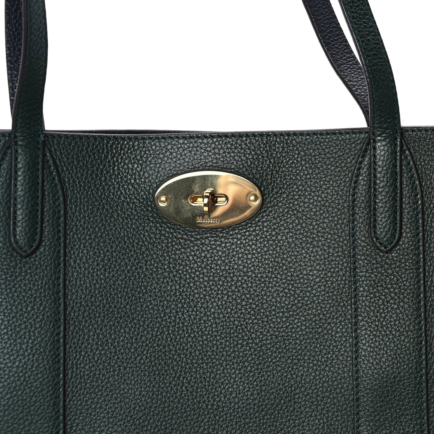 Small Classic Grain Bayswater Tote   Green