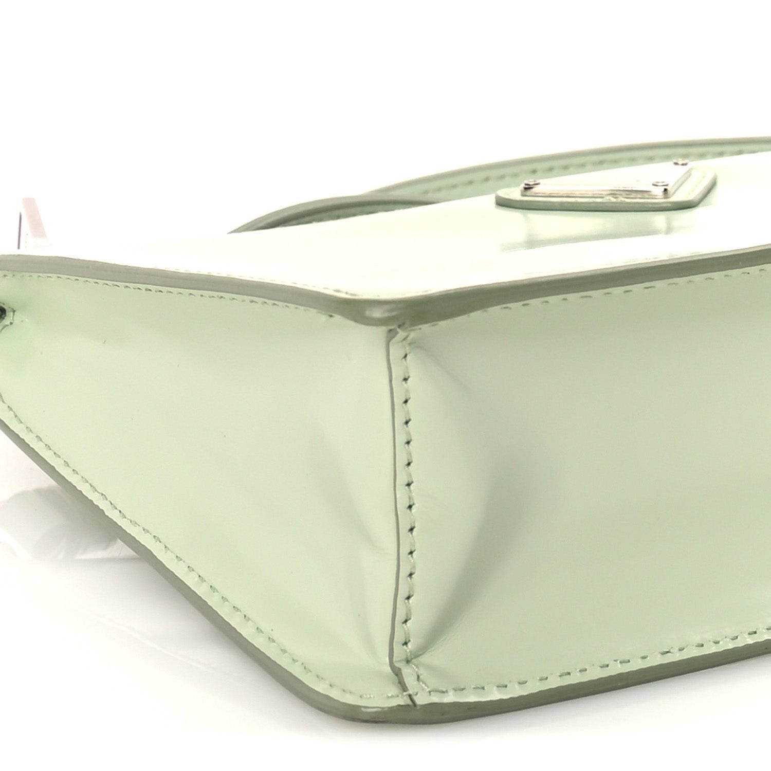 Prada Spazzolato Mini Shoulder Bag  Vert Olive 7 of 8