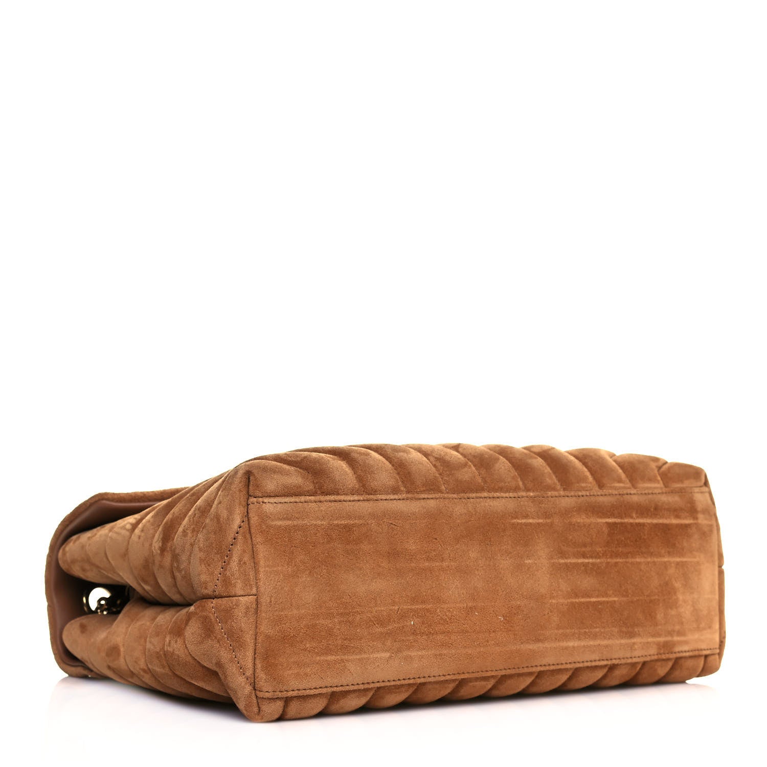 Saint Laurent Suede Y Quilted Monogram Medium Loulou Chain Satchel Cinnamon 5 of 12