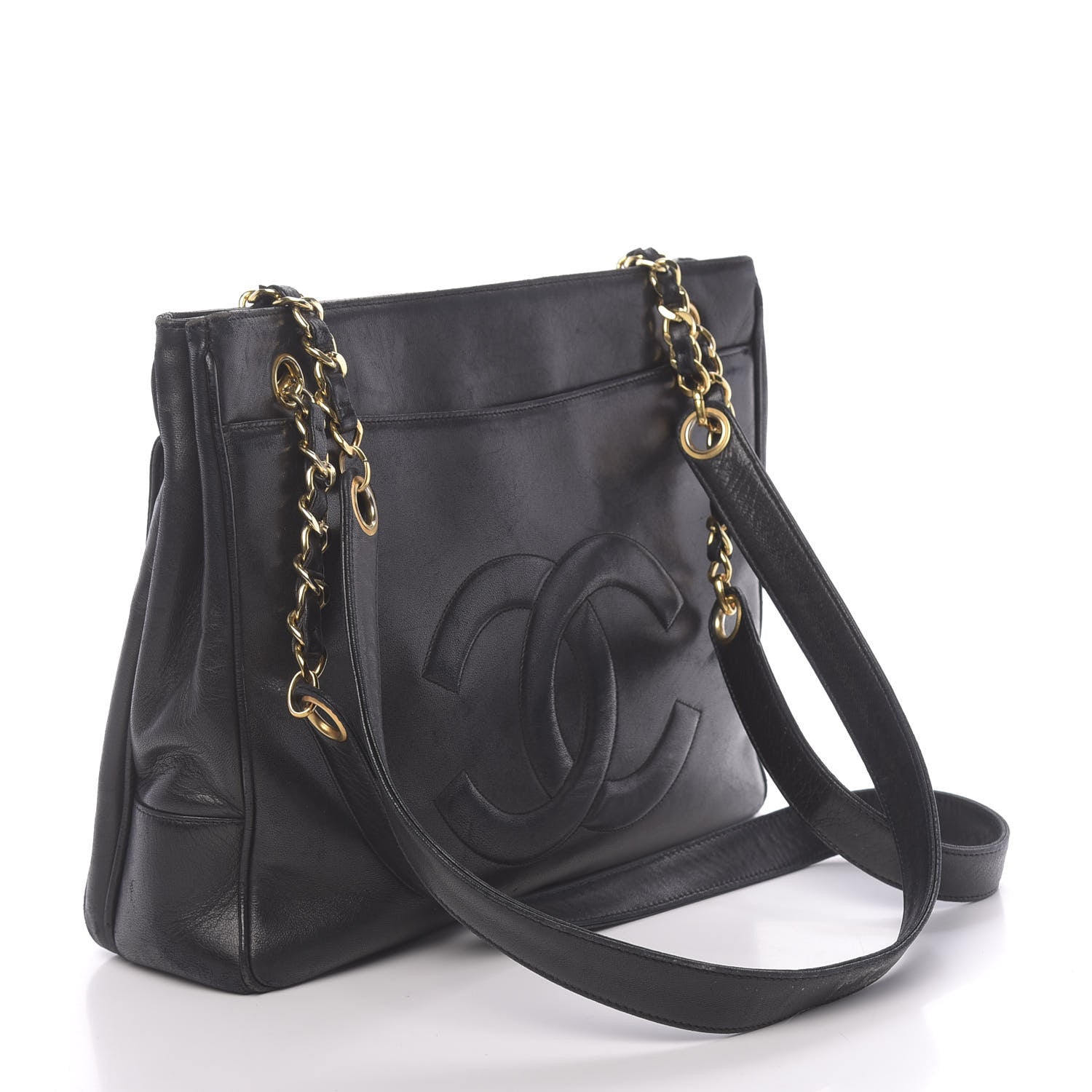Chanel Lambskin CC Shoulder Bag Black 3 of 24