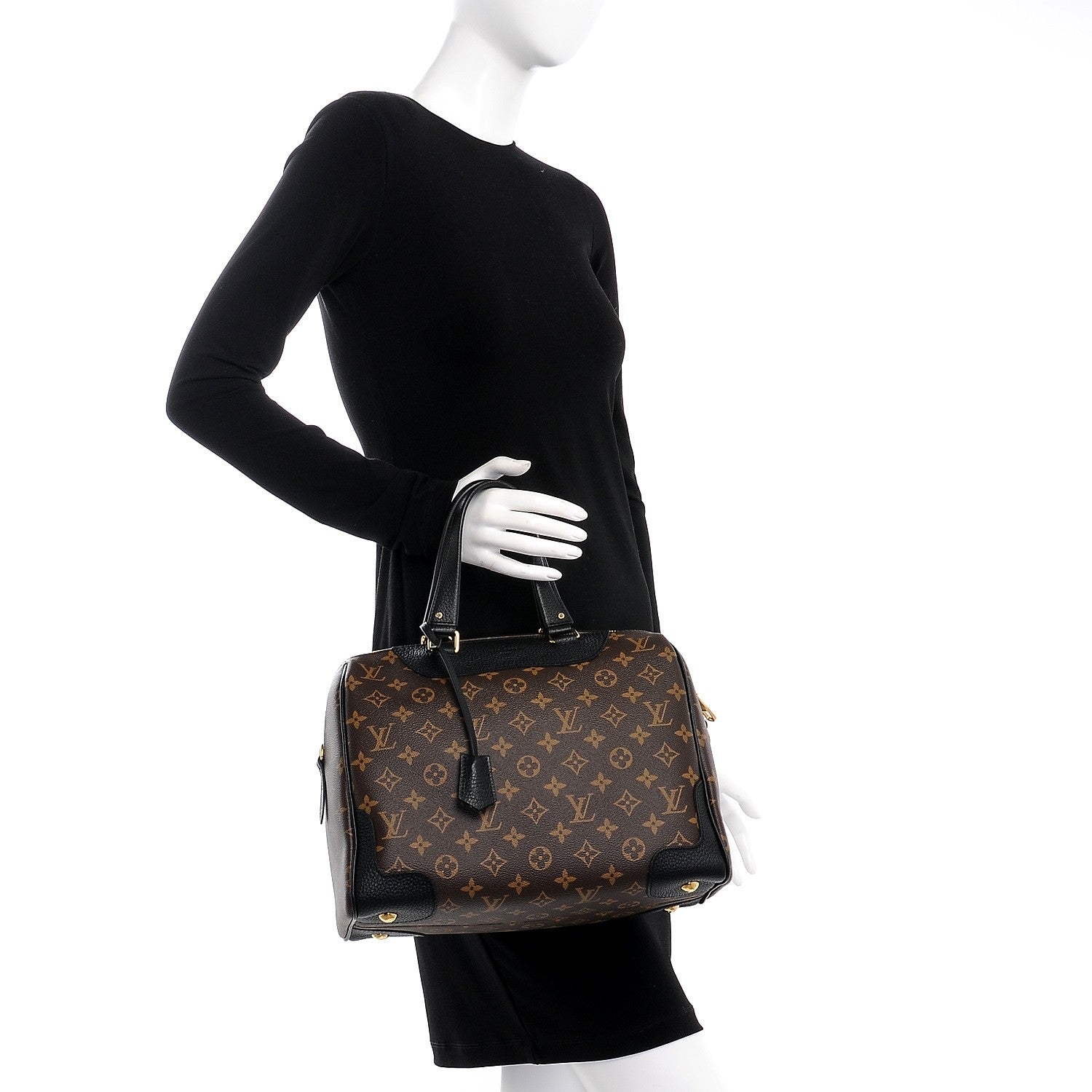 Louis Vuitton Monogram Retiro NM Black 3 of 9