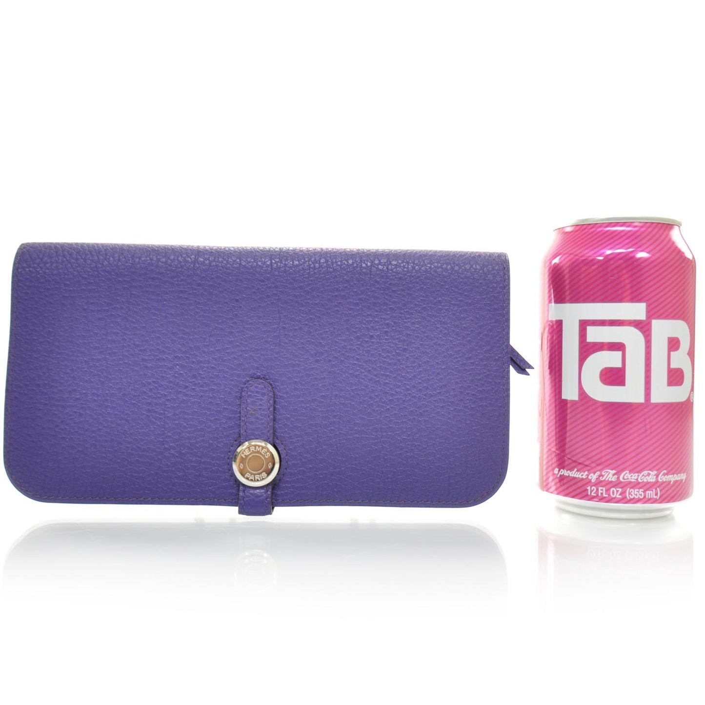 Togo Dogon Compact Wallet Iris Purple