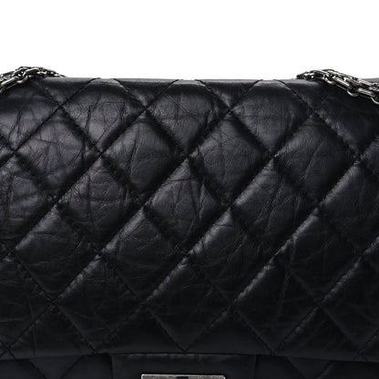 Chanel Aged Calfskin Quilted 2.55 Reissue 227 Flap  So Black 12 of 16