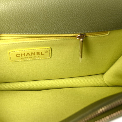 Chanel Grained Calfskin Quilted Cuba Flap Khaki 4 of 9