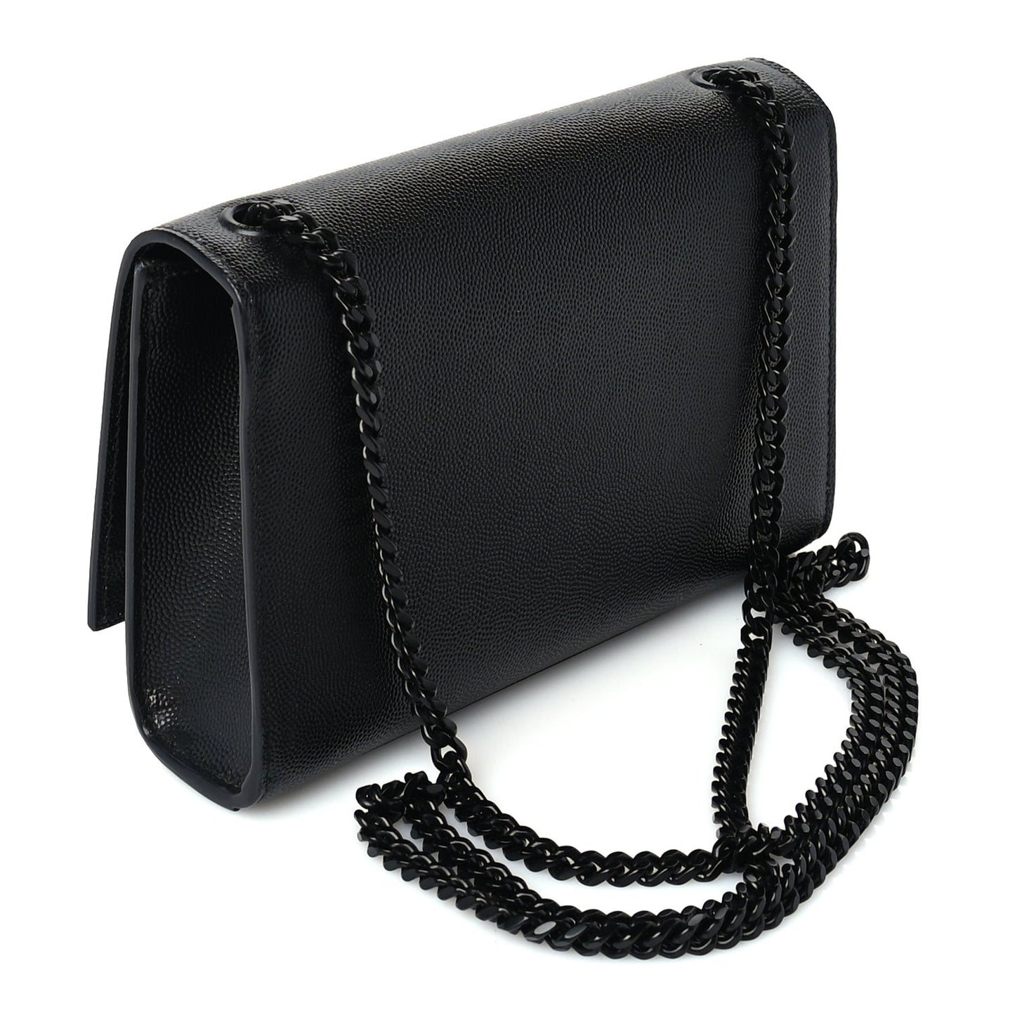 Grain De Poudre Small Monogram Monochrome Kate Satchel Black