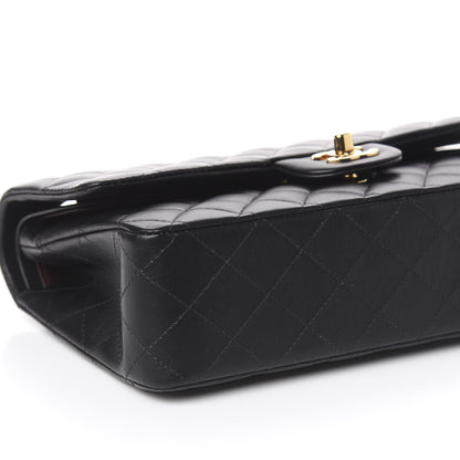 Chanel Lambskin Quilted Medium Double Flap Black 8 of 11