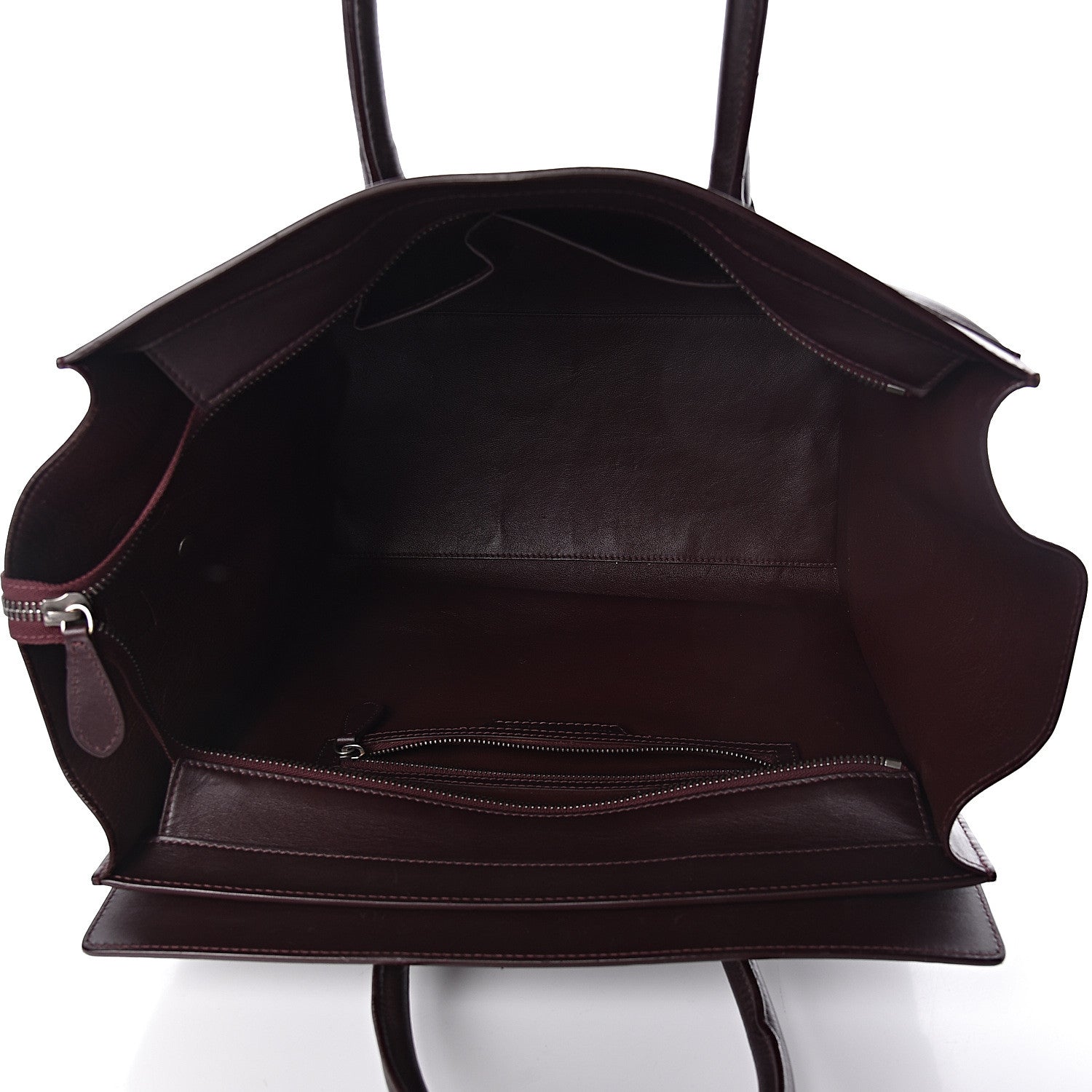 Celine Smooth Calfskin Mini Luggage Burgundy 5 of 9