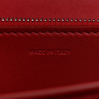 Celine Smooth Calfskin Medium Classic Box Flap Bag Red 7 of 7
