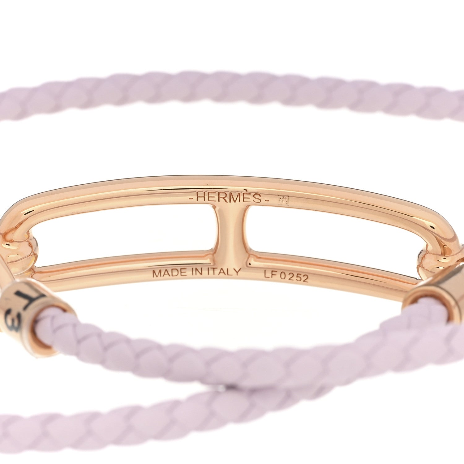 Hermes Swift Roulis Double Tour Bracelet T3 Mauve Pale 3 of 3