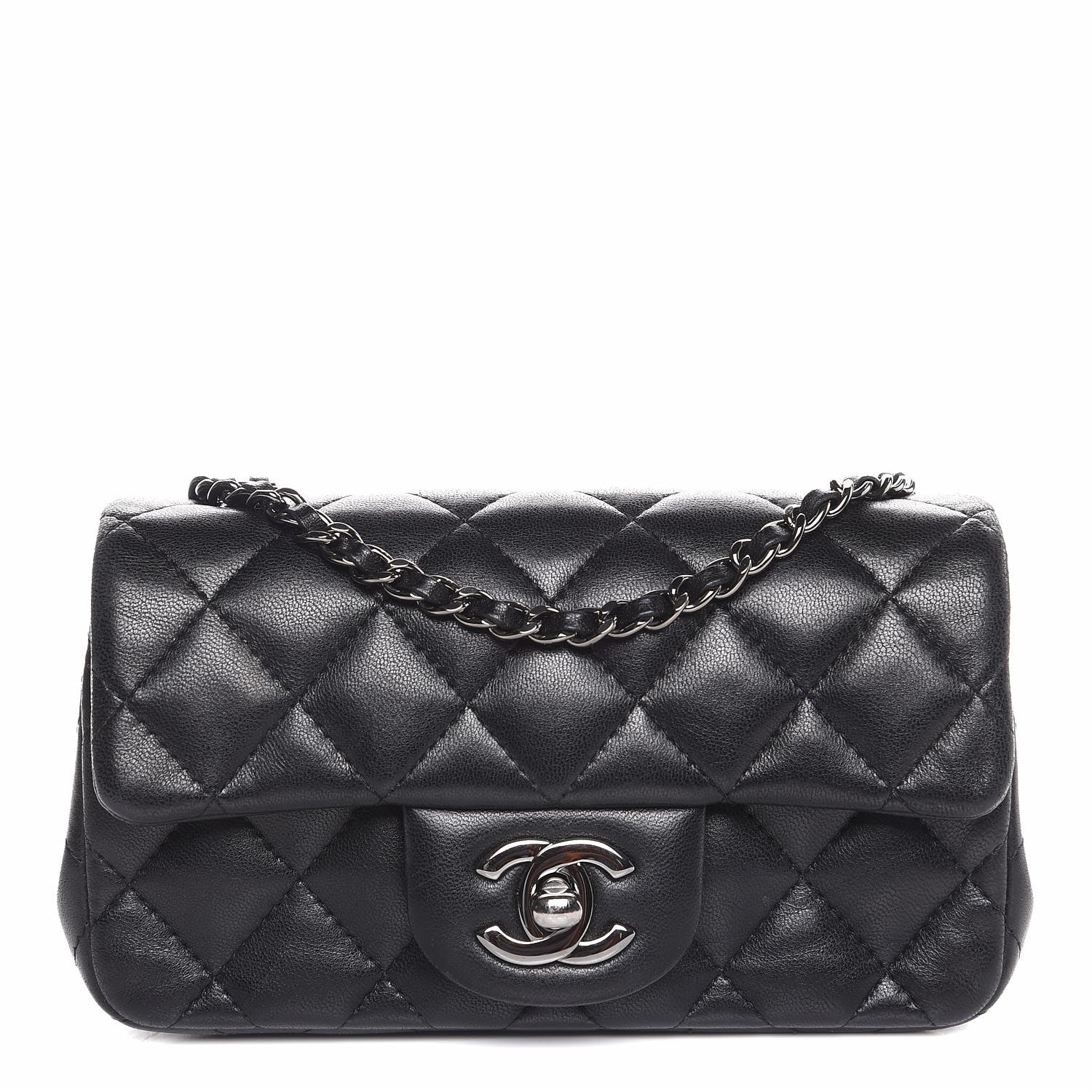 Chanel Lambskin Quilted Extra Mini Flap Black 1 of 7