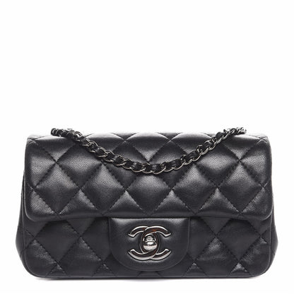 Chanel Lambskin Quilted Extra Mini Flap Black 1 of 7