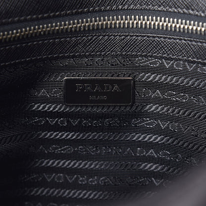 Prada Saffiano Messenger Satchel Black 6 of 9