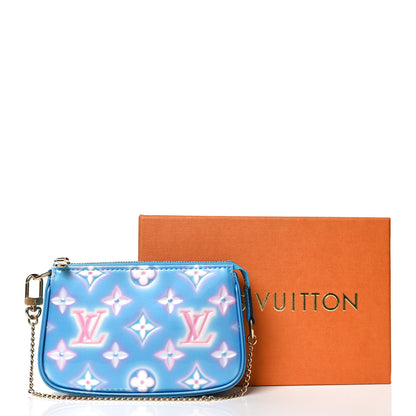 Louis Vuitton Vernis Valentine Mini Pochette Accessories Baby Blue Neon 9 of 9
