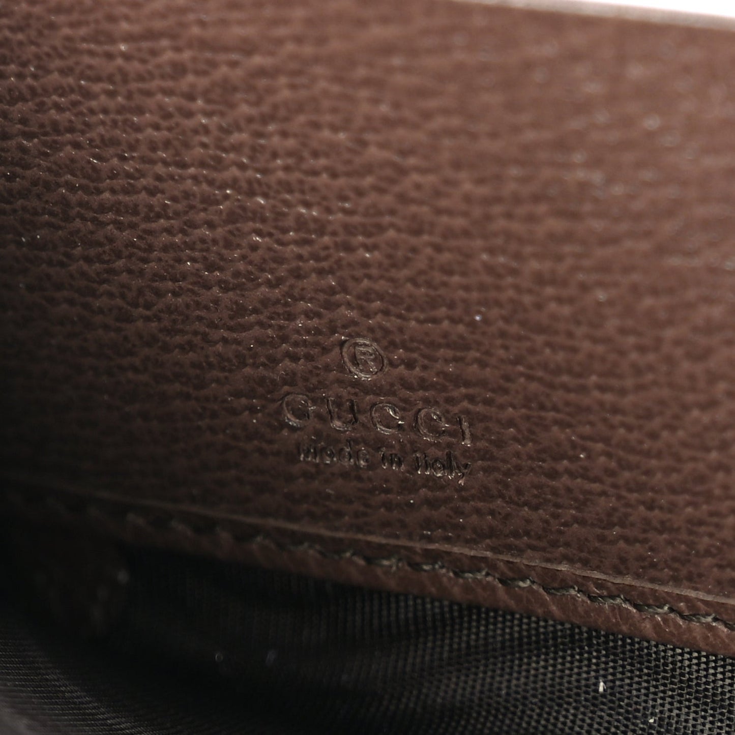 Monogram Jumbo GG Textured Dollar Calfskin Diana Zip Around Continental Wallet Camel Ebony New Acero
