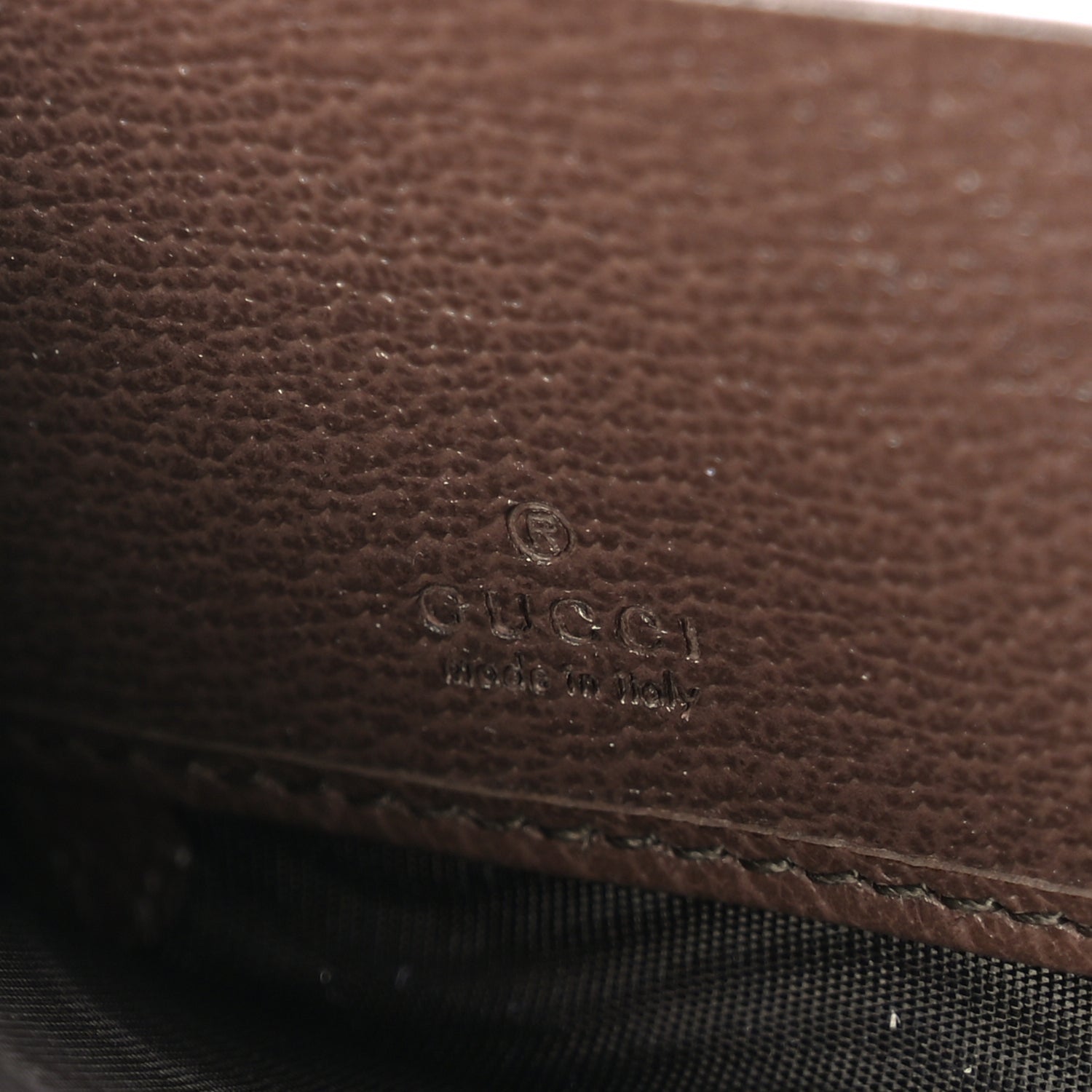 Gucci Monogram Jumbo GG Textured Dollar Calfskin Diana Zip Around Continental Wallet Camel Ebony New Acero 8 of 8